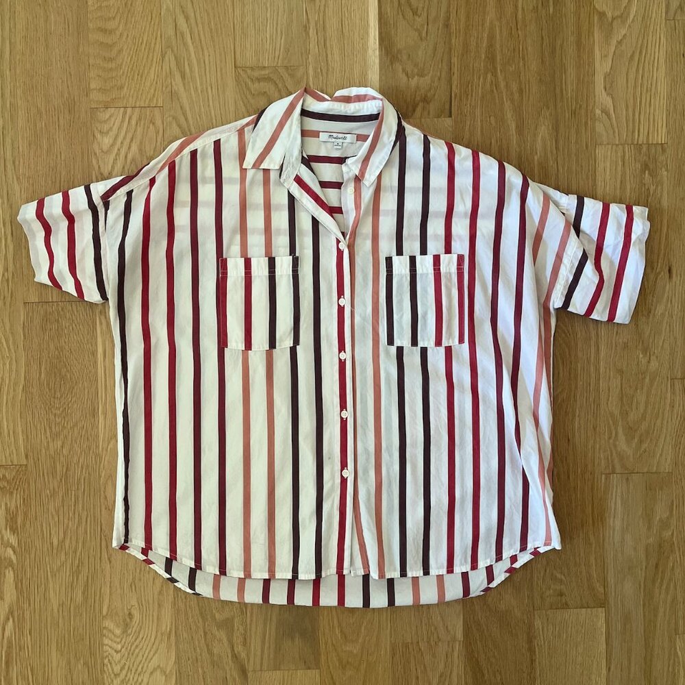 Madewell Boxy Striped Button-Up